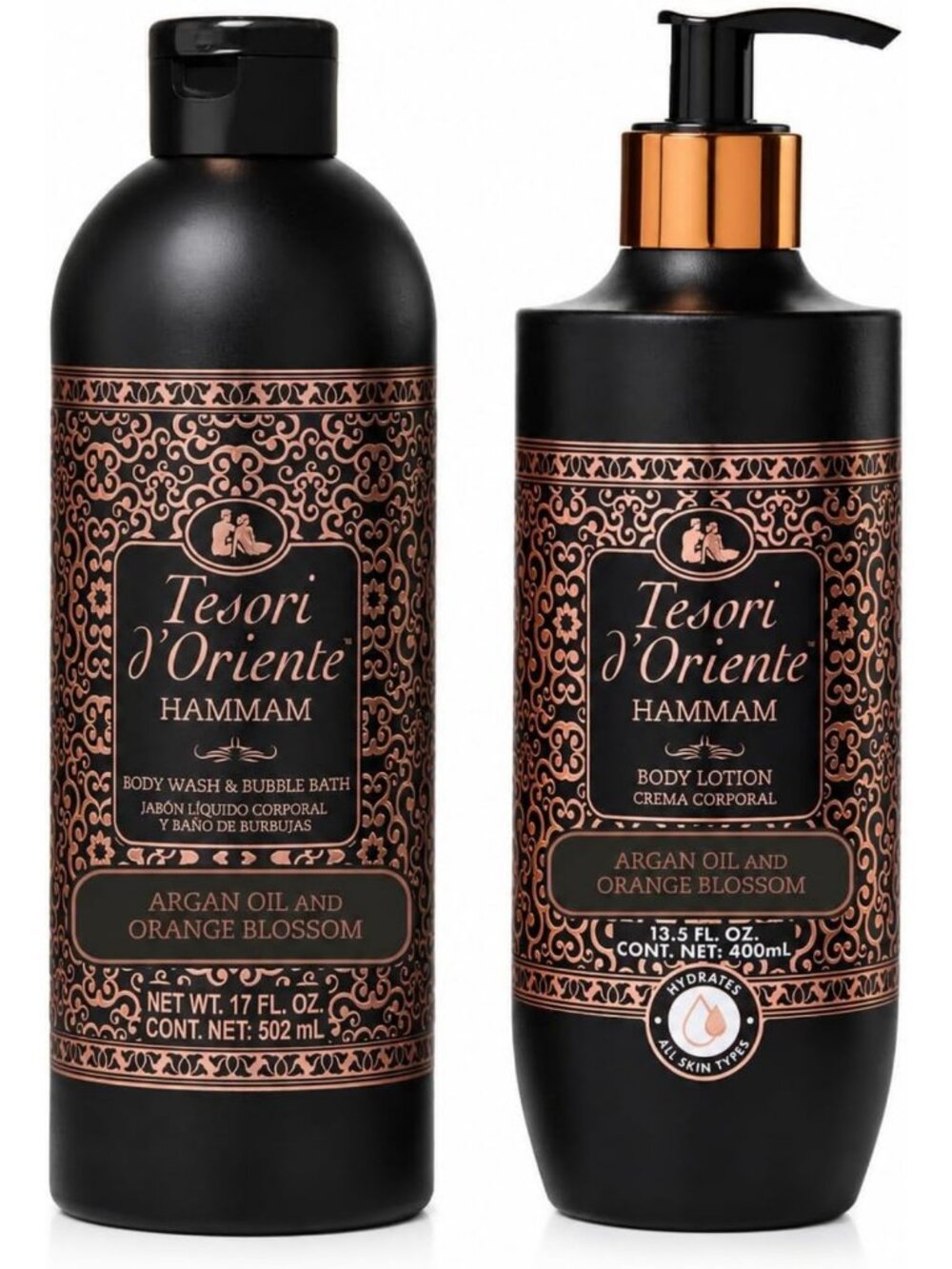 Indulging Hammam 2-in-1 Body Wash & Bubble Bath with Moisturizing Body Lotion
